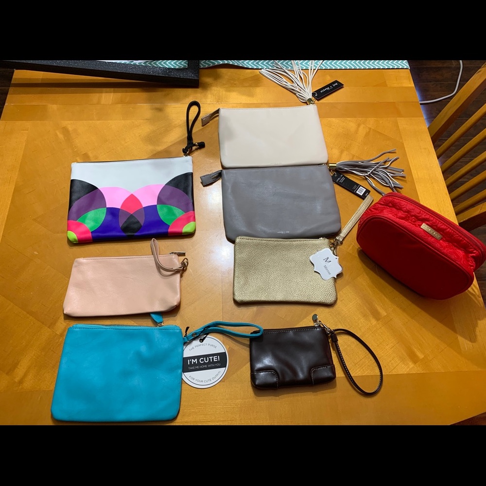 Make up bag in, clutch, purse lot olivia+joy